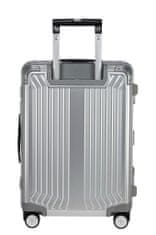 Samsonite Kabinový hliníkový cestovní kufr Lite-Box Alu S 40 l stříbrná