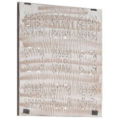 Greatstore Ručně vyřezávaný nástěnný panel MDF 60x60x1,5 cm hnědý a bílý