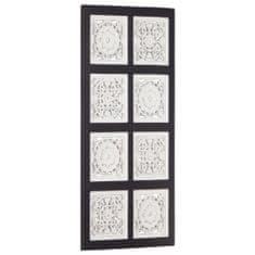 Vidaxl Ručně vyřezávaný nástěnný panel MDF 40x80x1,5 cm černý a bílý