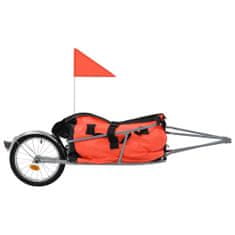 shumee Přívěsný vozík za kolo s taškou oranžovo-černý