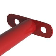 Vidaxl Hrazdové tyče 3 ks 125 cm ocelové červené