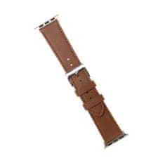 FIXED Kožený řemínek Leather Strap pro Apple Watch 42mm/44mm, hnědý FIXLST-434-BRW