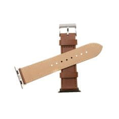 FIXED Kožený řemínek Leather Strap pro Apple Watch 42mm/44mm, hnědý FIXLST-434-BRW