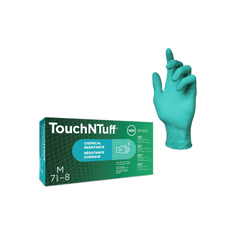 Ansell  TOUCHNTUFF 92-600 rukavice nitrilové nepudrované 100ks Barva: Zelená, Velikost rukavic: 9,5 - 10