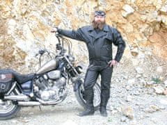 Bikersmode bunda F-C kožená na chopper barva: černá, Velikost: 50