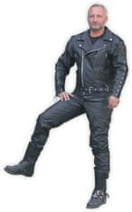 Bikersmode bunda F-J kožená na chopper barva: černá, Velikost: na míru