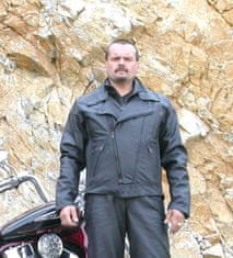 Bikersmode bunda F-K2 kožená na chopper barva: černá, Velikost: 46