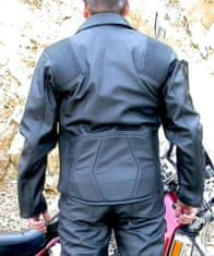 Bikersmode bunda F-K2 kožená na chopper barva: černá, Velikost: 46