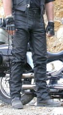 Bikersmode kalhoty KP-1 se šněrováním kožené barva: černá, Velikost: 48