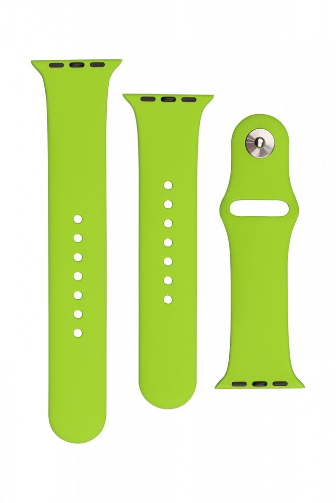 FIXED Set silikonových řemínků Silicone Strap pro Apple Watch 38/40/41 mm FIXSST-436-GRE, zelený
