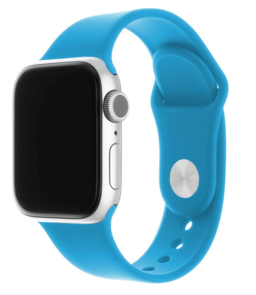 Levně FIXED Set silikonových řemínků Silicone Strap pro Apple Watch 42/44/45 mm, syté modrý FIXSST-434-DEBL