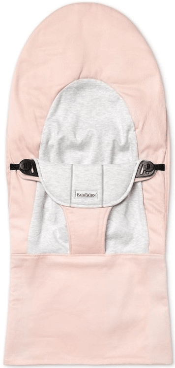 Babybjörn BB potah na lehátko Light pink/Grey cotton jersey