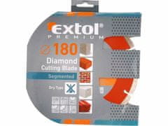 Extol Premium Kotouč diamantový řezný segmentový, 125x22,2mm, suché řezání