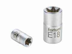 Fortum Hlavice nástrčná vnitřní TORX, 1/4", E 4, L 25mm, 61CrV5