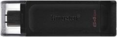 Kingston DataTraveler 70 - 64GB, černá (DT70/64GB)