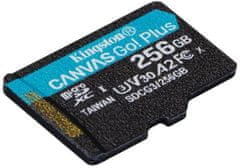 Kingston Micro SDXC Canvas Go! Plus 256GB 170MB/s UHS-I U3 (SDCG3/256GBSP)