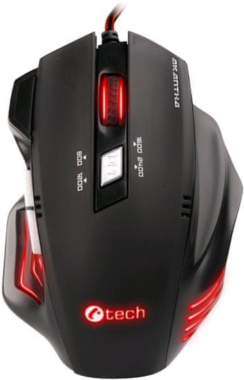 C-Tech Akantha, červené LED (GM-01R)
