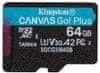 Kingston Micro SDXC Canvas Go! Plus 64GB 170MB/s UHS-I U3 + adaptér (SDCG3/64GB)