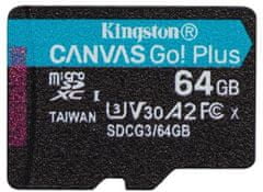 Micro SDXC Canvas Go! Plus 64GB 170MB/s UHS-I U3 (SDCG3/64GBSP)