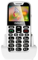 Evolveo EasyPhone XD s nabíjecím stojánkem, White