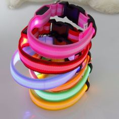 Reedog USB svíticí obojek pro psy a kočky NEW - Modrá - 35 - 43 cm
