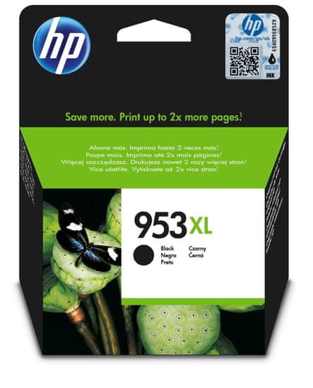 HP 953XL černá - originální náplň s vysokou výtěžností (L0S70AE)