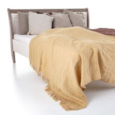 TomLinen Lněný přehoz na postel s třásněmi Lada 150x170 cm
