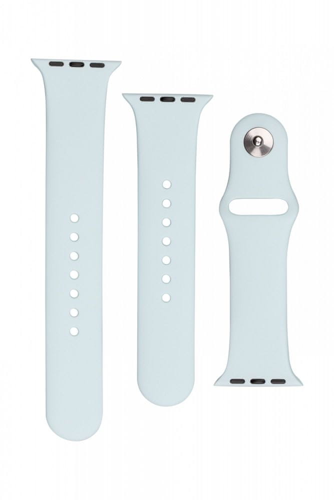 Levně FIXED Set silikonových řemínků Silicone Strap pro Apple Watch 38/40/41 mm FIXSST-436-LGTU, světle tyrkysový - zánovní