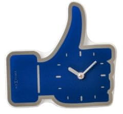 NEXTIME Designové nástěnné hodiny 5185bl Nextime mini Facebook Like 21cm