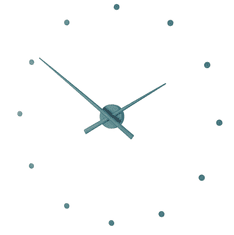 Nomon Designové nástěnné hodiny NOMON OJ mořská zelenomodrá 50cm