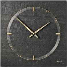AMS design Designové nástěnné břidlicové hodiny 9516 AMS 30cm