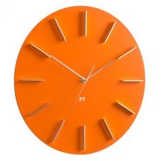 Future Time Designové nástěnné hodiny Future Time FT2010OR Round orange 40cm
