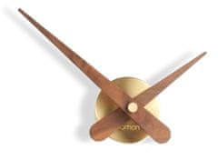 Nomon Designové nástěnné hodiny Nomon Axioma Gold Walnut small 37cm