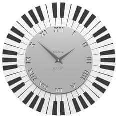 CalleaDesign Designové hodiny 51-10-2-2 CalleaDesign Piano black 45cm