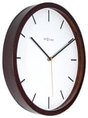 NEXTIME Designové nástěnné hodiny 3156br Nextime Company Wood 35cm
