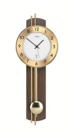 AMS design Kyvadlové nástěnné hodiny 5266/1 AMS řízené rádiovým signálem 62cm