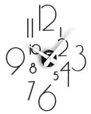 IncantesimoDesign Designové nástěnné nalepovací hodiny I211NL black IncantesimoDesign 85cm