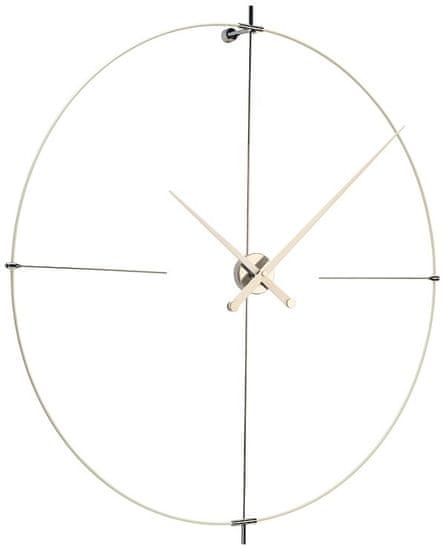 Nomon Designové nástěnné hodiny Nomon Bilbao L bílé 110cm