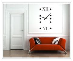 CalleaDesign Designové nástěnné hodiny 1577 Calleadesign 140cm (2 barvy) Barva tmavě hnědá