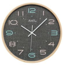 AMS design Designové nástěnné hodiny 5513 AMS řízené rádiovým signálem 28cm