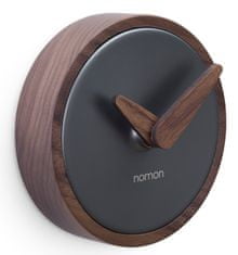 Nomon Designové nástěnné hodiny Nomon Atomo Graphite 10cm