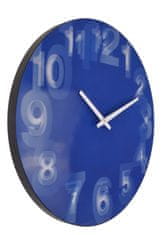 NEXTIME Designové nástěnné hodiny 3077bl Nextime 3D 39cm