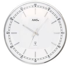AMS design Designové nástěnné hodiny 5608 AMS řízené rádiovým signálem 40cm