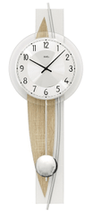 AMS design Designové nástěnné kyvadlové hodiny 7455 AMS 67cm