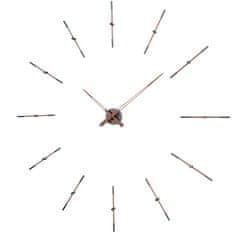 Nomon Designové nástěnné hodiny Nomon Merlin Walnut Graphite 155cm