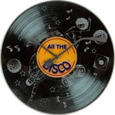 NEXTIME Designové nástěnné hodiny 8183 Nextime The Disco 43cm