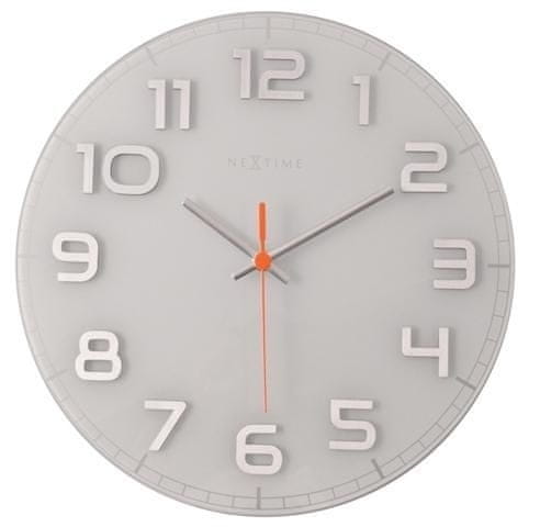 NEXTIME Designové nástěnné hodiny 8817wi Nextime Classy round 30cm