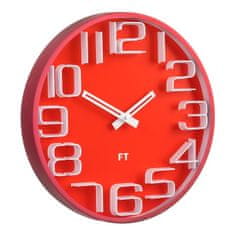Future Time Designové nástěnné hodiny Future Time FT8010RD Numbers 30cm