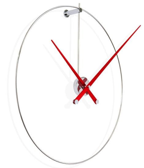 Nomon Designové nástěnné hodiny Nomon New Anda L red 100cm