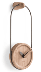 Nomon Designové nástěnné hodiny Nomon Eslabon GR oak small 26cm
